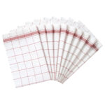LIVARNO home Kitchen towels, 50 x 70 cm (red)