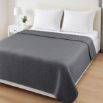 LIVARNO home Bed blanket, 200 x 220 cm (dark gray) - Image 2