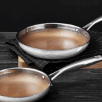 MasterPro Giro Set of 2 Stainless Steel Non-stick Frying Pan 20cm/26cm Silver - Image 5