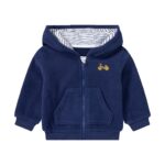 LUPILU Baby Fleece Jacket, Navy (2-6 Months)