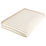LIVARNO home Blanket, 150 x 200 cm (beige/stripes)