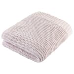 LIVARNO home Soft Chenille blanket, 125 x 140 cm (pale pink)