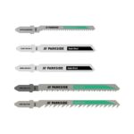 PARKSIDE set of 5 jigsaw blades for wood and metal