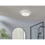 LIVARNO LED bathroom light, approx. Ø 28 cm, Chrome stars - Image 3