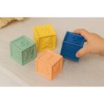 Sensory blocks for babies and children, colorful cubes, 4 pieces. - Image 2