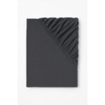 LIVARNO home Fitted sheet, 140 – 160 x 200 cm (dark grey)