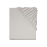 LIVARNO home Stretch jersey sheet, 90 – 100 x 200 cm (pale grey)