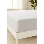LIVARNO home Stretch jersey sheet, 90 – 100 x 200 cm (pale grey) - Image 2