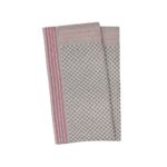 LIVARNO home Kitchen towels, 2 pieces (gray/red)