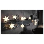 LIVARNO home LED light chain with 3D glowing stars (white 3D star) - Image 2