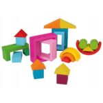 Wooden rainbow blocks 32 pieces Montessori motor skills - Image 3