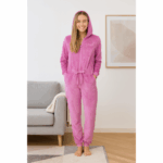 Esmara Women’s Pyjama Jumpsuit, XL, Rose - Image 2