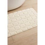 LIVARNO home Bathroom rug, 60 x 100 cm (cream) - Image 2