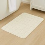 LIVARNO home Bathroom rug, 60 x 100 cm (cream) - Image 3