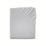 LIVARNO Home Fleece Fitted sheet, 90 – 100 x 200 cm (pale grey)