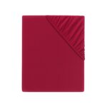 LIVARNO home Fleece fitted sheet, 90-100 x 200 cm (red)