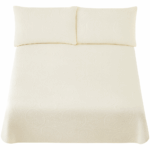 Plush white bed linen PLUS SIZE