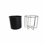 LIVARNO home planter with stand, round - Image 2