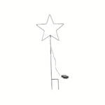 LIVARNO LED 5-Point Star Garden Light - Image 3