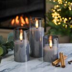 LIVARNO 2-Pack Grey LED Candles - Image 2