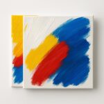 Set 2x sub-image painting canvas on a wooden frame 40 x 40 cm - Image 2