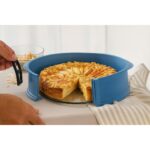 Silicone round baking pan with glass base - Image 2