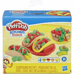 Play-Doh Kitchen Creations Taco Time Play Food Set for Kids 3 Years and up with 4 Non-Toxic Colors