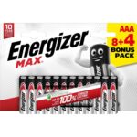 Energizer Max Alkaline Batteries 8+4 AAA - Image 2
