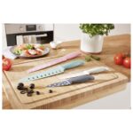 ERNESTO® Stainless steel knife set, 4-piece (colorful) - Image 2
