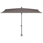 LIVARNO Home Rectangular Parasol, Anthracite - Image 3