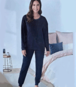 Esmara Women's Pyjama Set, Size XS, Navy - Image 2