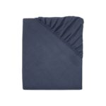 LIVARNO home Fleece stretch sheet, 90 – 100 x 200 cm (dark blue)