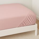 Livarno home Jersey fitted sheet, 90–100 x 200 cm (light pink) - Image 2