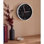 AURIOL® Radio-Controlled Wall Clock (silver/black) - Image 2