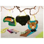 CRELANDO ZOO creative glue board set for children Crelando